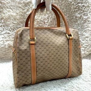 Gucci Tan and Brown Satchel